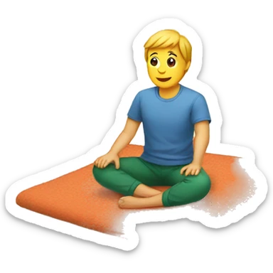 sitting mats sticker