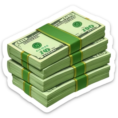 dinero billete sticker