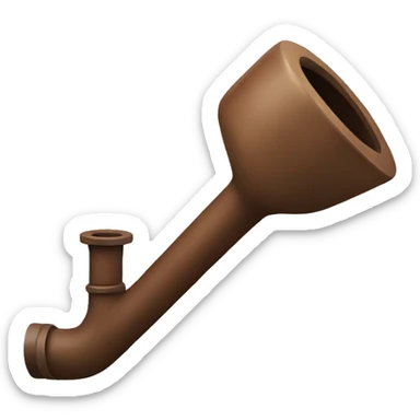 brown Drops from a pipe sticker