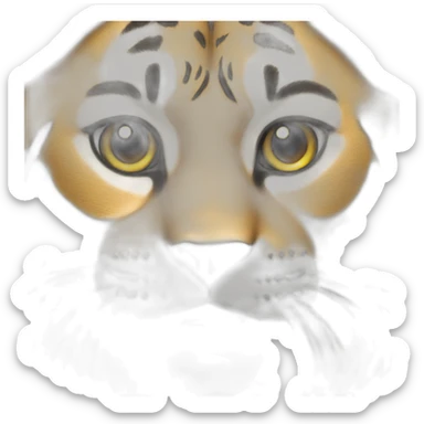 Big cat reversed sticker