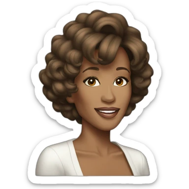 Whitney Houston sticker