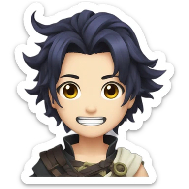 Shinobu de demon slayer sticker