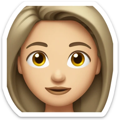 Woman large stomach muscles, Caucasian, brunette sticker