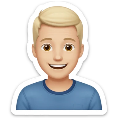 garcon blanc qui discute avec des plusieurs amis sticker