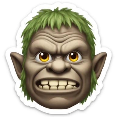 A mean troll sticker