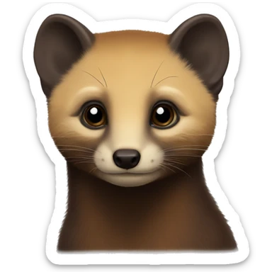 pine marten sticker