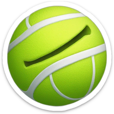 Tennisball der lacht sticker