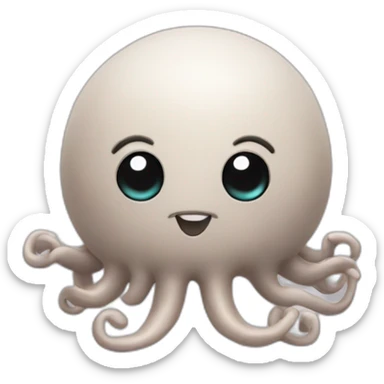 Un poulpe mignon sticker