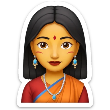 India woman sticker