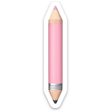 pastel pink pencil sticker