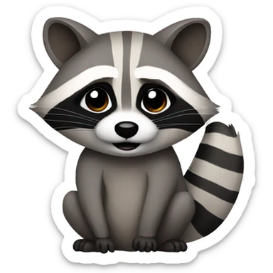 raccoon sticker