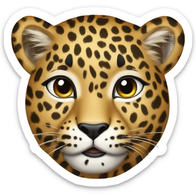 Leopard glamour sticker