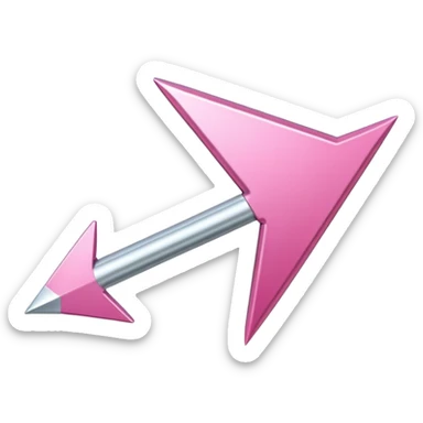 pink arrow sticker