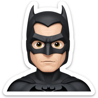 christian bale batman standing sticker