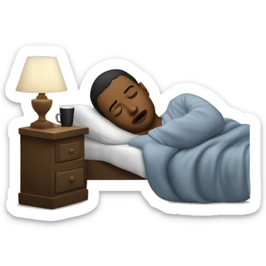 Sleeping and listening to true crime podcast sticker