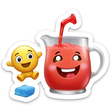 Baby with the kool aid man sticker