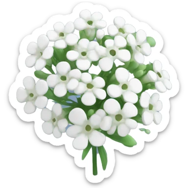 Baby breath flower sticker