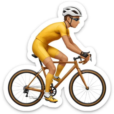 person cycling fast motion sticker