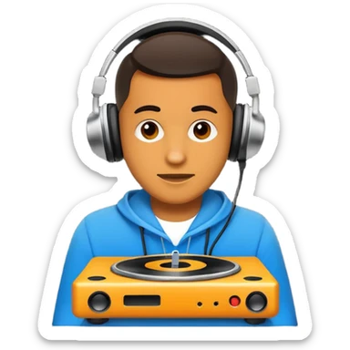 Make a logo for Deejay Harris  sticker