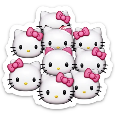 hello kitty emojis sticker