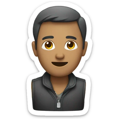 Un homme qui montre son indexe  sticker