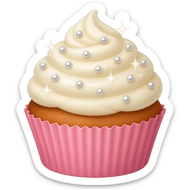 Remove the heart from the image but keep the pearls and sparkles. The style should resemble emoji style with no background. sticker