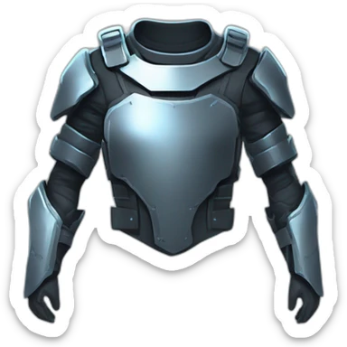 futuristic Phantom squad Infiltration armored breastplate invisible effect sticker