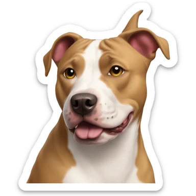 Pit bull cattle dog mix sticker