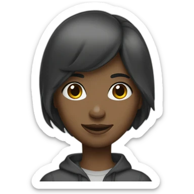 Girl prapose mens sticker