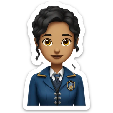 Chica morena con el uniforme de Ravenclaw  sticker