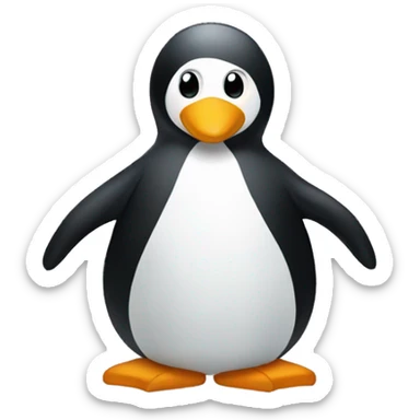 Un pingüino vestido de gala sticker