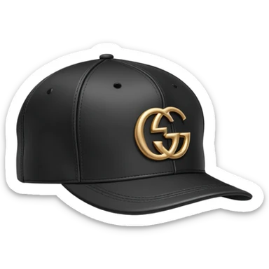 "Gucci cap worn sideways"  sticker