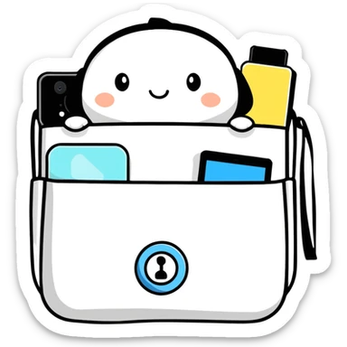 pastel baby nursery accessories including diaper caddy, wall decor, and baby monitor sticker