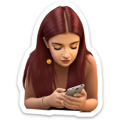 girl with closed eyes indoors sticker