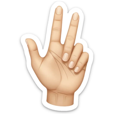 mano apuntando sticker