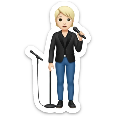 singer full body sticker