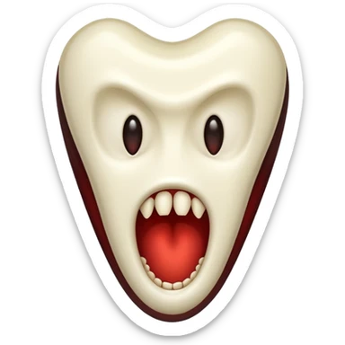 Vampire tooth sticker