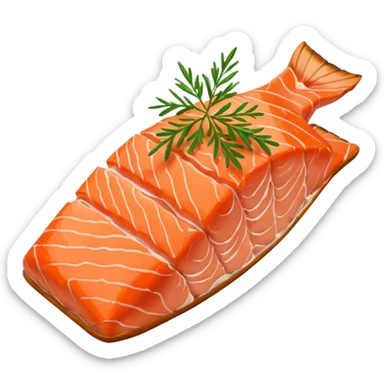 Salmone al forno sticker