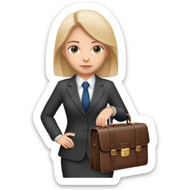 A girls lawyer  sticker