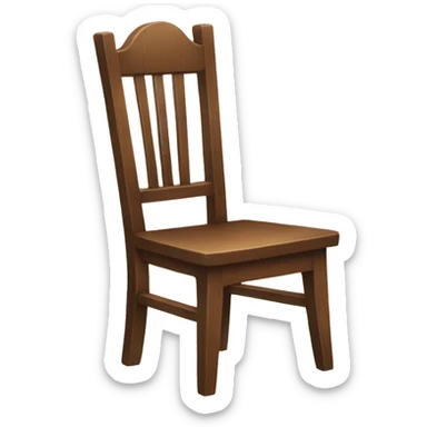 Wooden chair sticker
