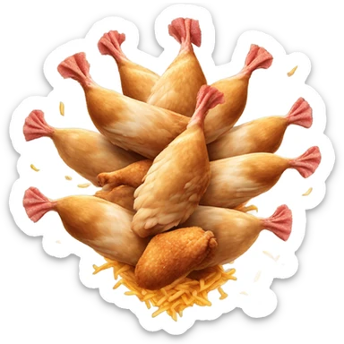 Chicken cyclone sticker