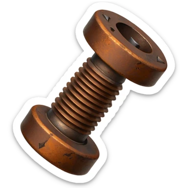 rusted screw sticker