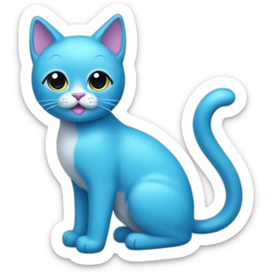 Gumball cat blue sticker