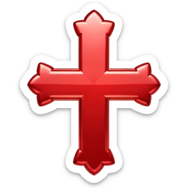 Cross emoji sticker