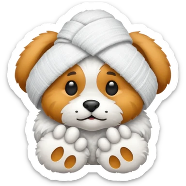 Get well soon paw  sticker