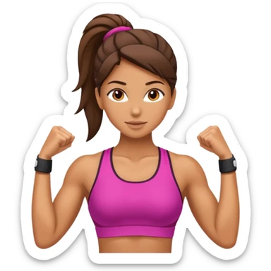 Fitness girl  sticker