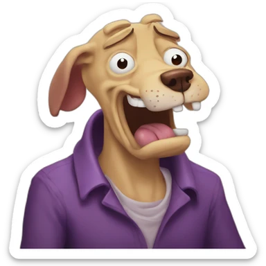 courage the cowardly dog sticker