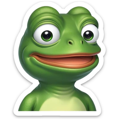 AI voice assist pepe frog sticker