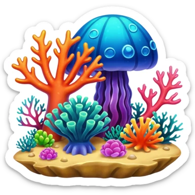 Coral Reef Treasure sticker