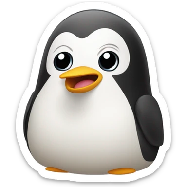 Pingouin Mewing sticker